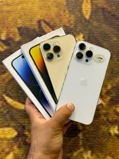IPhone 14Pro Max 1TB Silver & Gold PTA Approved Complete Box