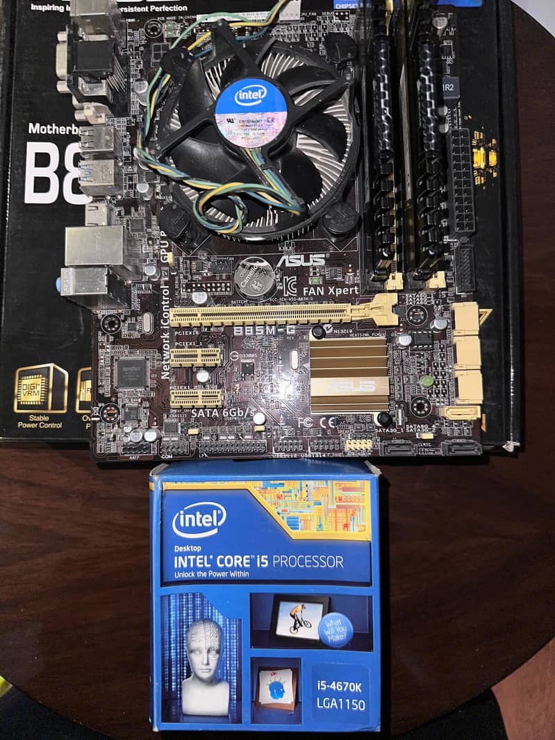 Intel 4th Processor With Motherboard and Ram 2