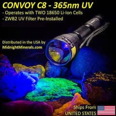 UV365 Torch Flash light Convoy C8