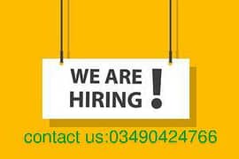 URGENTLY STAFF REQUIRE FOR IFFICE MANAGEMENT AND ONLINEMARKEITUNG