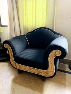 Sofa Black 5 seater