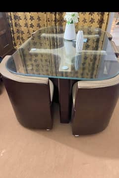 Dining table with chair - 6 chair set -sofa style