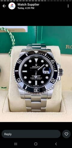 Rolex Submariner with rotating bezel and date