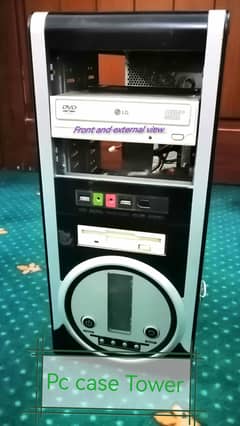 pc case with Power Supply, RAM,  Intel mother motherboard, CPU