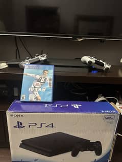 Playstation 4 slim 500gb with a 2 original ps4 controller
