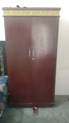 wooden wardrobe