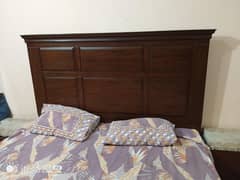 Malaysian wood bed set completely with mattress