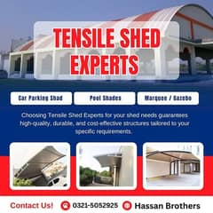 Tensile Shades/Swimming pool Shades/Marquee sheds/car parking  Shade