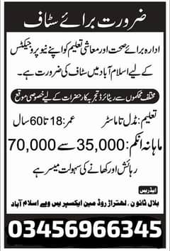 Office Work Staf Required
