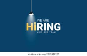 we are hiring staff for males and females