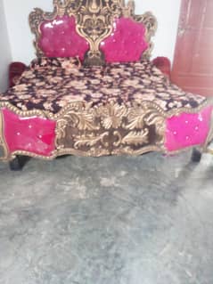 iron bed  and dressing