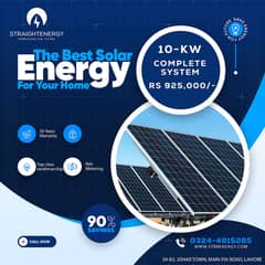 10KW Solar System for Home – Complete Setup with 30 Years Warranty