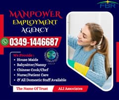 Maid Agency/Domestic Help/Maids/Cooks/Nany/Babysitter/Helper/Chef/Maid
