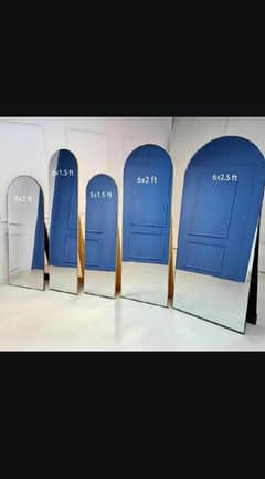 24/60 standing mirror with iron stand