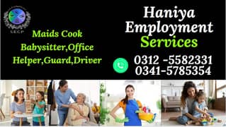 Maids / House Maids / cook / Nanny , chef / Baby Sitter maid availabl