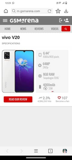 vivo v 20