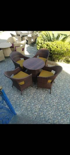 OUTDOOR RATTAN SOFA SET, PATIO GARDEN FURNITURE DECK LAWN CHAIRS