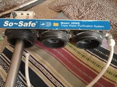 So-safe Water Filter 3 stages in running condition