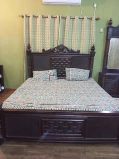 double bed with dressing table