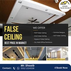 Plastic Paris Ceiling/ False Ceiling /pop Ceiling / All Ceiling work
