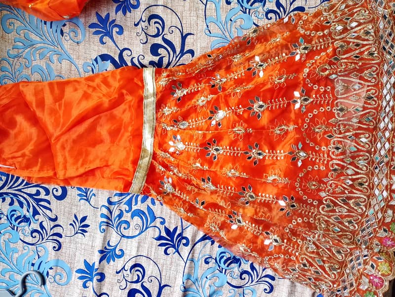 Fancy Mirror Work Frock & Sharara – Good Condition – Pick-up Only. 2