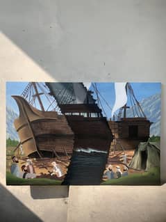 NuH ( AS ) Ship HANDMADE PAINTING