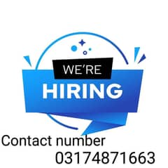Urgently Staff Required For Office Work and Online Marketing