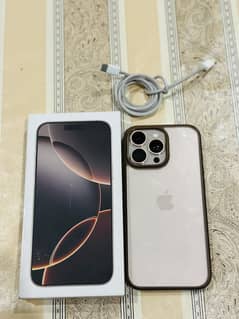 I Phone 16 Pro Max/C. D JV/256GB/Box+Cable/Physical+E-sim