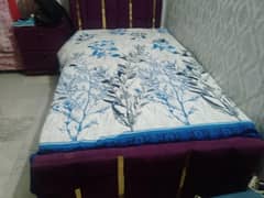 purple poshish single bed
