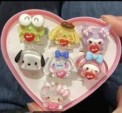 7 pcs resin Ring