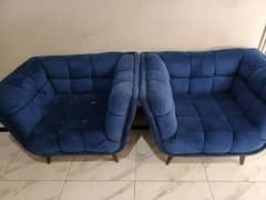 7 Seater Sofa Set, Royal Blue