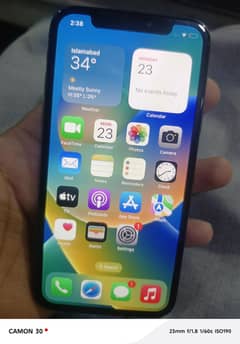 iphone x black 256 GB 87 battery health official PTA APPROVE