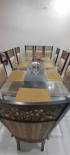 Dinning table/chairs in solid shesham wood
