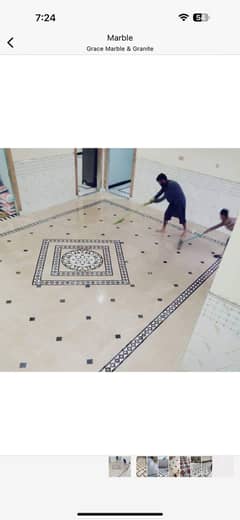 Marble floors