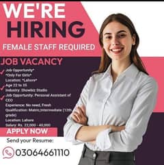 office work kiay liy female required