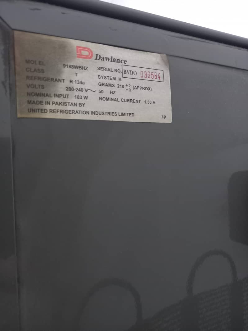 Dawlance Refrigrator  H-zone 19