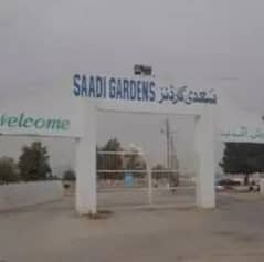 Corner West Open 40 ft Road Saadi Garden Block 2 Saadi Town