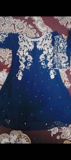 embroidery froq with embroidery plazo