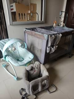 baby coat+baby rocker+baby soft seat.