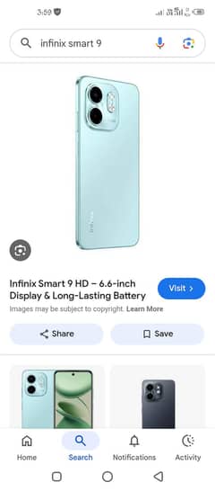 Smart 9HD 4+4/64 mobile or charger sath hai box nhi hai