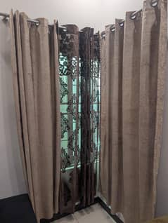 A set of velvet with Jali curtain