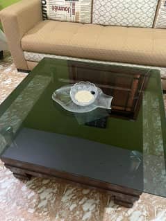 TWO SEATER SOFA FOR SALE with table
