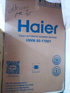 New Haier Automatic Washing Machine 9 Kg capacity