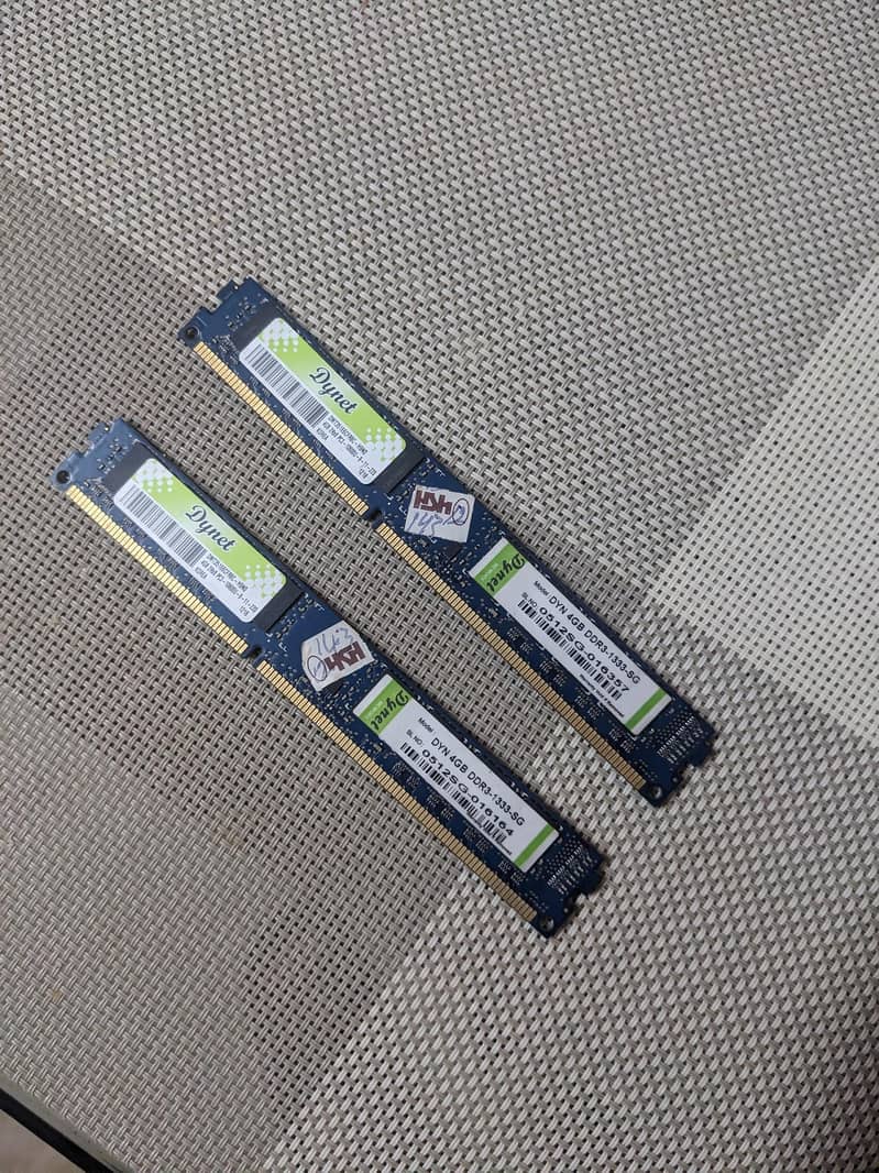 8GB DDR3 1333mhz Desktop (2 4GB) RAM 0