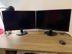Complete Dual Monitor Desktop Setup – Ready to Use!