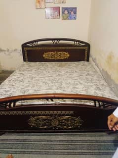 double bed with mattress in good condition