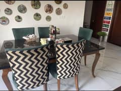 Wooden dining table