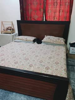bed with mattress