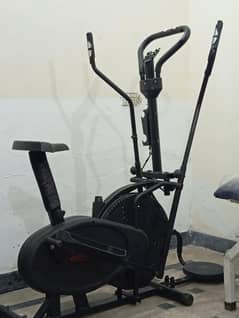 3 in 1 Elliptical + airbike + Tummy trimmer