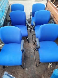 office and bank chair imported  blue color